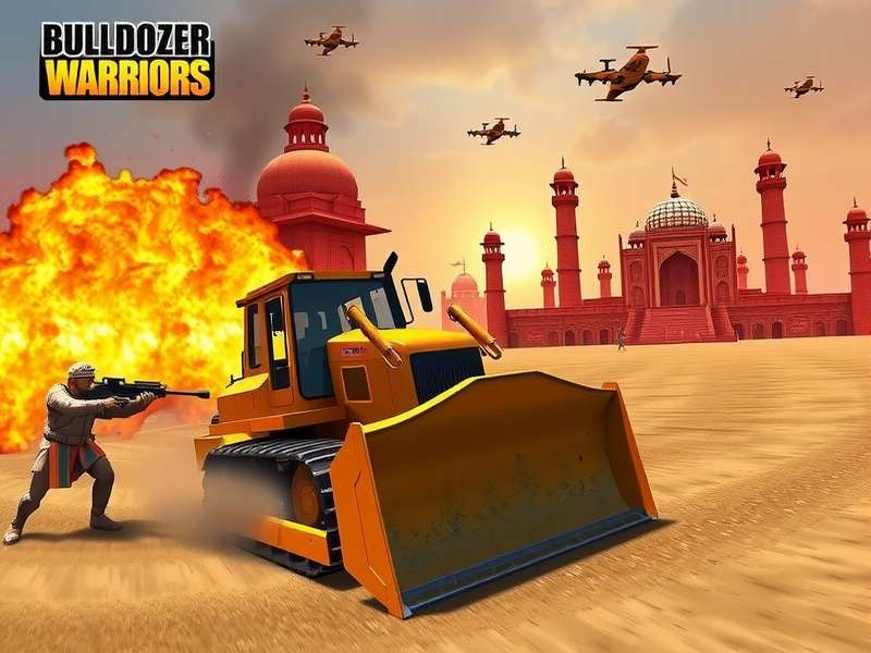 Bulldozer Warriors multiplayer battle scene